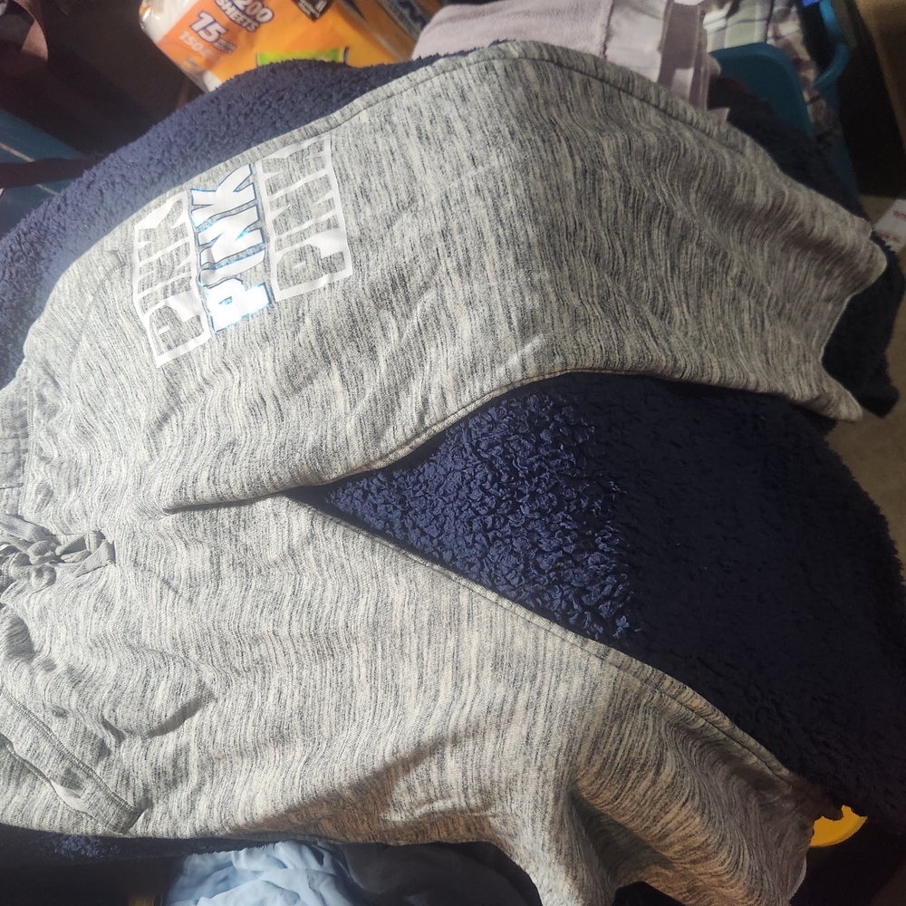 PINK Victoria's Secret Gray Track Pants